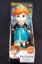 Disney Frozen II Mini Queen ANNA poseable 3&quot; figure NEW - £8.00 GBP