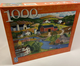 FX Schmid 1000 Pc Jigsaw Puzzle 20 x 27 inchRiverside Picnic Steve Klein 78232 - $15.46