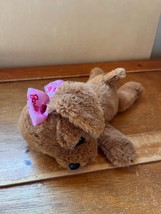 Gently Used Small Plush Chesnut Brown Barbie Floppy Puppy Dog Stuffed Animal – 8 - £8.91 GBP