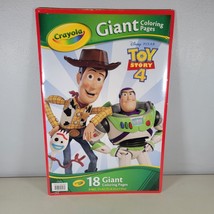 Toy Story 4 Disney Pixar Crayola 18 Giant Coloring Pages 12&quot; X 19&quot; Seale... - $14.96