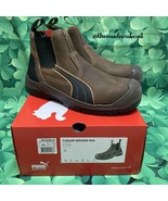 Puma Tanami Mid Safety Footwear Work Boot US Mens Size 10 Brown - £56.22 GBP