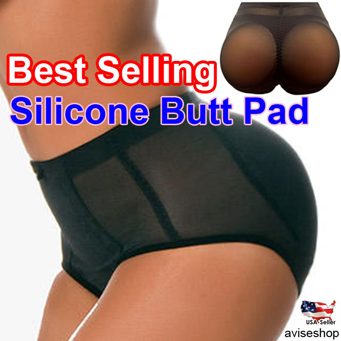 100% Silicone Padded Butt and Hip Enhancer BOOTY Pads Panties Push Up Removable
