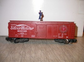 American Flyer Postwar S Freight Car 970 Seaboard Silver Meteor Walking Brakeman - £23.13 GBP