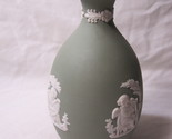 vintage Wedgwood Sand Green Jasperware 5&quot; Flower Vase - Made in England  - £31.46 GBP