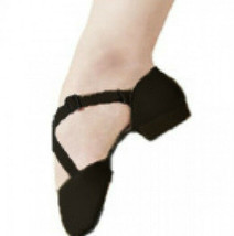 Capezio 322 Women&#39;s Size 5M Black X-Strap Pedini Lyrical Shoe - £15.97 GBP