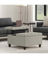 Harrison Small Square Coffee Table Storage Ottoman - $462.04 CAD