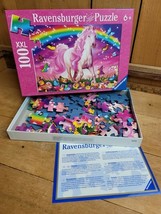 Ravensburger Horse Dreams 100 Piece Glitter Jigsaw Puzzle for Kids COMPLETE - $10.19