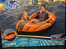 Bestway H2O Go 6 ft. 5 in. x 45 in. Kondor 2000 Inflatable Boat - £38.31 GBP