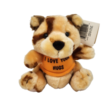 Vintage Russ Berrie Luv Pets Love Your Hugs Tiger Stuffed Animal Plush Toy Tag - £21.64 GBP