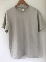 Set Lot 4 New Mens Hanes Beige Short Sleeve T Shirts Medium 42&quot; Chest - £23.44 GBP