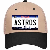 Astros Texas State Novelty Khaki Mesh License Plate Hat - £22.38 GBP