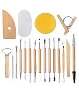 19Pcs Pottery Tools Clay Sculpting Carving Tool Set Contains Most Essent... - £21.20 GBP