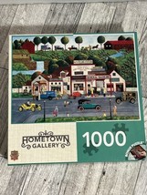 Master Pieces Hometown Gallery 1000 pc jigsaw puzzle Al’s Filling Statio... - $17.77