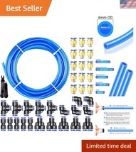 Durable 6mm OD Blue Polyurethane Air Hose Pipe - 100ft Lightweight Flexi... - $48.00
