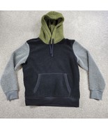 American Eagle Mens Hoodie Sweatshirt Medium Colorblock Sherpa Fleece Dr... - $22.10