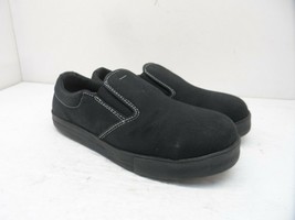 Dakota Women&#39;s 1008 Lightweight ATSP Canvas Slip-On Work Shoes Black Siz... - $35.62