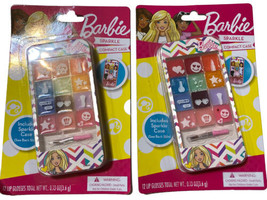 Barbie Sparkle Compact Caes Lip Gloss 12 Lip Glosses Lot Of 2 In Box - $16.14