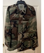 US Army Combat Jacket Mens Camo Woodland Hot Weather Military Coat Mediu... - $33.69 CAD