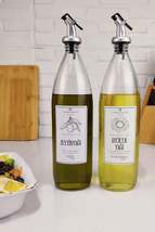 Vetro 2-Piece Olive Oil and Oil Bottle Oil Pot 1000 Ml Sh-003 - £11.85 GBP