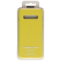 Samsung Official Leather Cover for Samsung Galaxy S10 - Yellow - $25.99