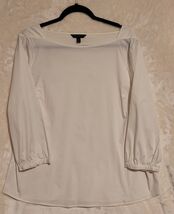 Women's Banana Republic Polyester Blend Blouse Boat Neck Top With Bubble... - $9.49