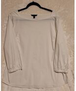 Women's Banana Republic Polyester Blend Blouse Boat Neck Top With Bubble... - $9.49
