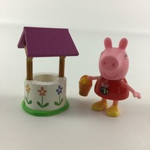 Peppa Pig Wishing Well Figure Water Flower Bucket Vintage 2003 Jazwares Toy - £19.94 GBP