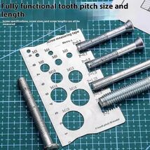 Screw Thread Pitch Gauge Ruler Measuring Tool Bolt Nut Metric Machining ... - $9.99