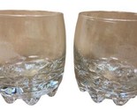 Crown Royal Whiskey Cocktail Rocks Glasses Made in Italy Set of 2 Etched - $13.86