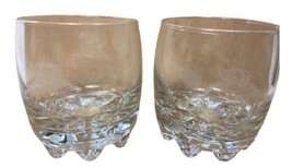 Crown Royal Whiskey Cocktail Rocks Glasses Made in Italy Set of 2 Etched - $13.86