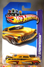2013 Hot Wheels #193 Showroom-Garage &#39;49 DRAG MERC Yellow Variant w/Chrome 5 Sp - £7.83 GBP