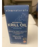 Viva Naturals Krill Oil, Omega 3 with EPA DHA Astaxanthin 1250mg 60 Caps... - $355.91 MXN