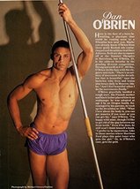 Dan O&#39;Brien Shirtless original clipping magazine photo 1pg 8x10 #Q8390 - £3.85 GBP