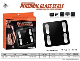 Grand Innovations Fit Digital Body Weight Personal Glass Scale With Blue... - $19.11