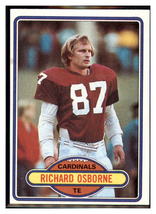 1980 Topps Richard Osborne RC St. Louis Cardinals Football Card - Vintage NFL Co - £534.12 GBP