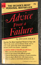 Advice From a Failure by Jo Coudert, Dell 1970 Paperback - $15.95