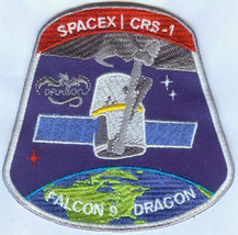 Iss expedition 33 space station bound spacex crs 1 falcon 9 dragon mission patch thumb200