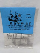 Navwar Dutch Wars 80 Gun Ship Zeven Provincien 1/3000 Miniature  - $292.85 MXN