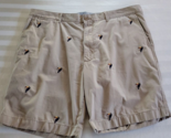 Daniel Cremieux Brown Cotton  Shorts Mens Size 40 Toucan embroidery - $19.79