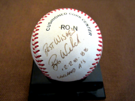 Bob Welch Best Wishes Oakland A&#39;s Dodgers Signed Auto Vintage Onl Baseball Jsa - £93.44 GBP