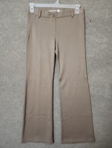 Betabrand Yoga Dress Pants Womens M Petite Tan Pull On Classic Bootcut S... - $39.47