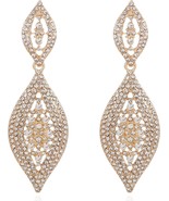 Elegant Rhinestone Dangle Earrings  - £22.40 GBP