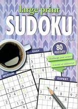 Large Print Sudoku Puzzle - Easy - Medium - Expert - All New Puzzles Vol.24 - £5.58 GBP