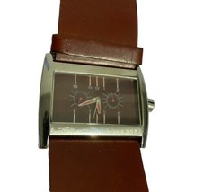 Ted Baker TB200 Square Bloke Women Leather Strap Wristwatch vtd - $38.87