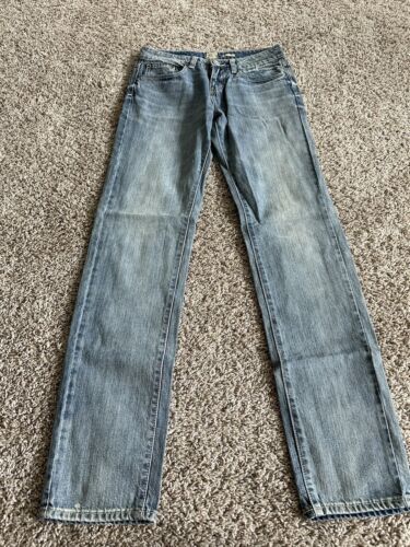 RIP CURL SIZE 6 WOMEN&#39;S BLUE DENIM LOW RISE STRETCH SKINNY JEANS - $18.69