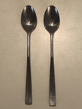  Lot of 2 Iced Tea Spoons Allison by Stanley Roberts Rogers Stainless St... - $9.78