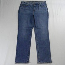 Eddie Bauer 16 Slightly Curvy Slim Straight Light Travex Stretch Denim Jeans - $19.99