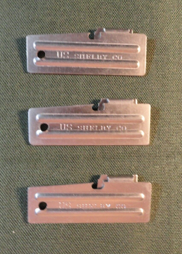 3 QTY P51 P-38 P-51 MILITARY US SHELBY CO. CAN OPENER STAINLESS STEEL CA... - $6.80