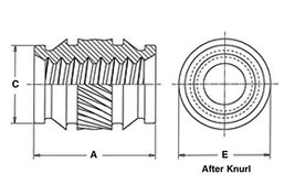 3000pcs ISB-832 Ultrasonic/Heat Staking inserts Symmetrical Thru-Threaded Nuts image 6