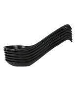 Glossy Black Melamine Ladle Style Soup Spoons With Hook Ends 1oz Set of ... - €13,29 EUR